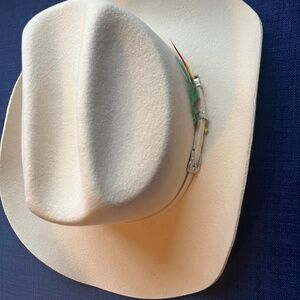 Wool cowboy hat, cream, size L